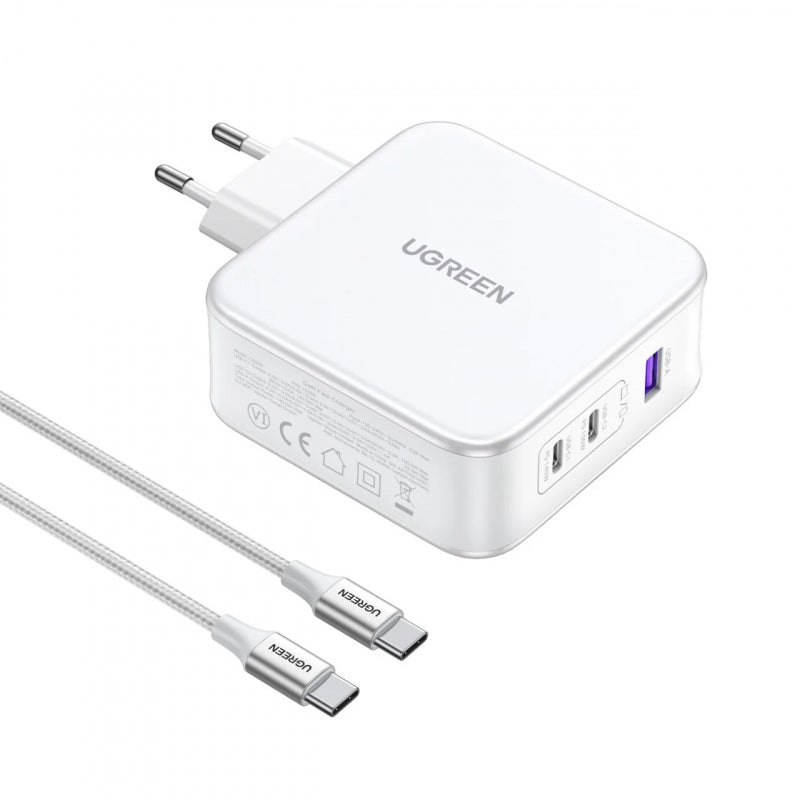 Incarcator Retea Cu Cablu USB-C UGREEN CD289, 140W, 5A, 1 x USB-A - 2 x USB-C