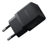 Incarcator Retea Cu Cablu USB-C Baseus Palm, 20W, 3A, 1 x USB-A - 1 x USB-C, Negru P10111608113-01