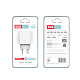 Incarcator Retea Cu Cablu microUSB XO Design L65, 12W, 2.4A, 2 x USB-