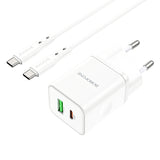 Incarcator Retea Cu Cablu USB-C Borofone BN7, 20W, 3A, 1 x USB-A - 1 x USB-C