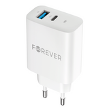 Incarcator Retea Forever TC-07-30AC, 30W, 3A, 1 x USB-A - 1 x USB-C