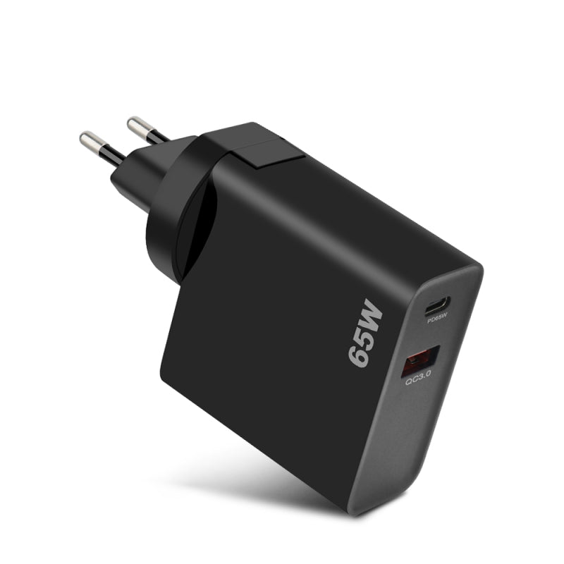 Incarcator Retea GVDA, 65W, 3A, 1 x USB-A - 1 x USB-C