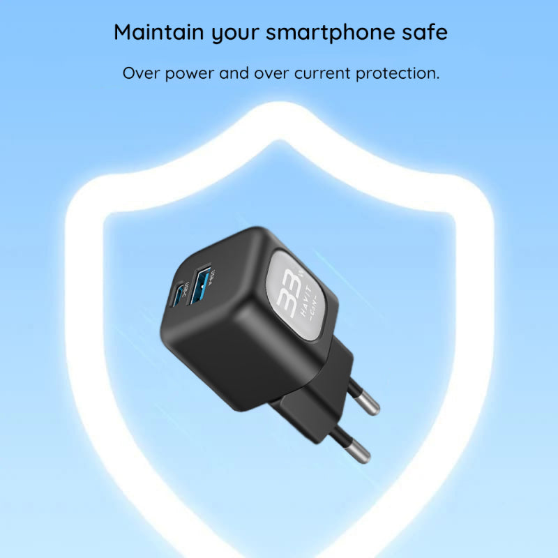 Incarcator Retea HAVIT UC230, 33W, 3A, 1 x USB-A - 1 x USB-C