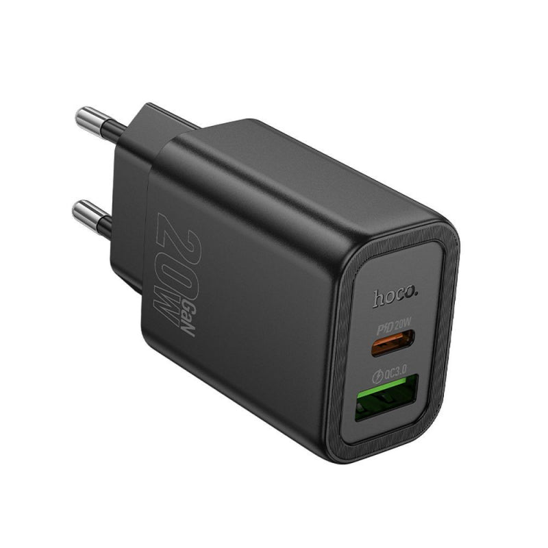 Incarcator Retea HOCO N61, 20W, 3A, 1 x USB-A - 1 x USB-C