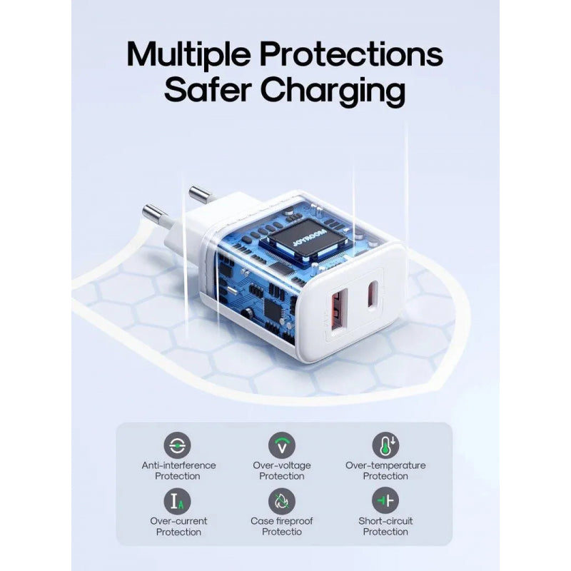 Incarcator Retea Joyroom JR-TCF05, 20W, 3A, 1 x USB-A - 1 x USB-C