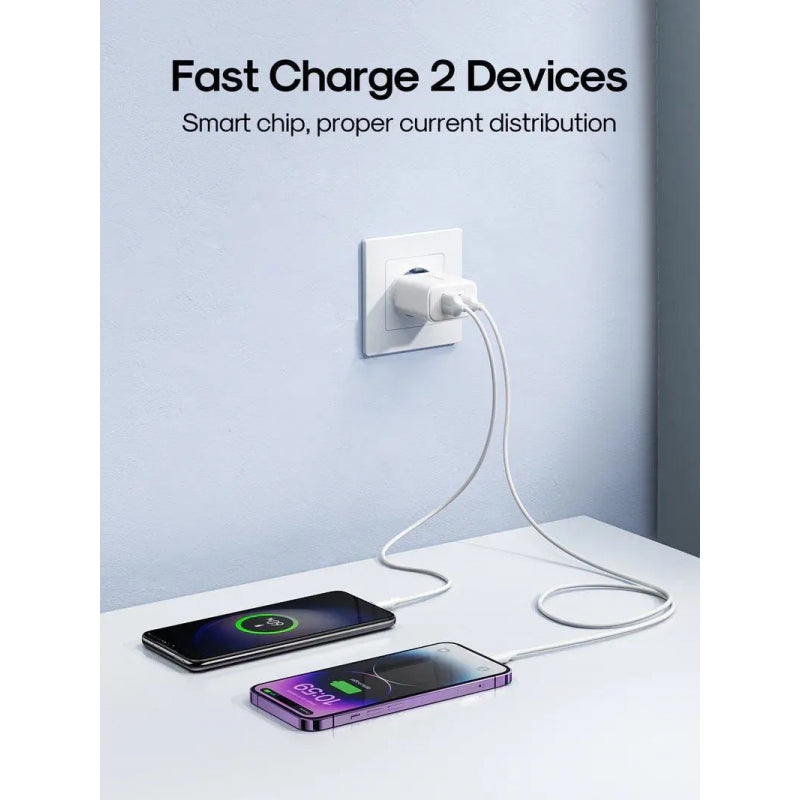 Incarcator Retea Joyroom JR-TCF05, 20W, 3A, 1 x USB-A - 1 x USB-C