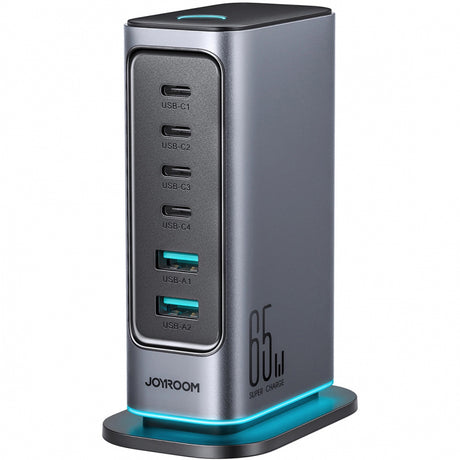 Incarcator Retea Joyroom JR-TCM02, 65W, 3.25A, 2 x USB-A - 4 x USB-C