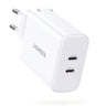 Incarcator Retea UGREEN CD243, 40W, 3A, 2 x USB-C