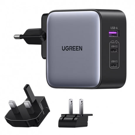 Incarcator Retea UGREEN CD296, 65W, 3A, 1 x USB-A - 2 x USB-C