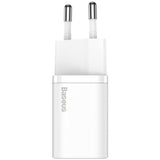 Incarcator Retea Baseus Super Si, 20W, 3A, 1 x USB-C, Alb CCSUP-B02