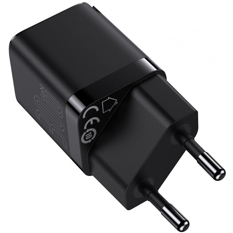 Incarcator Retea Baseus GaN3, 30W, 3A, 1 x USB-C, Negru  CCGN010101