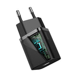 Incarcator Retea Baseus Super Si, 20W, 3A, 1 x USB-C, Negru CCSUP-B01