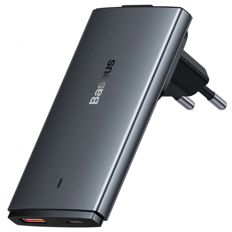 Incarcator Retea Cu Cablu USB-C Baseus GaN5 Pro Ultra Slim, 65W, 3.25A, 1 x USB-C, Gri CCGP150113