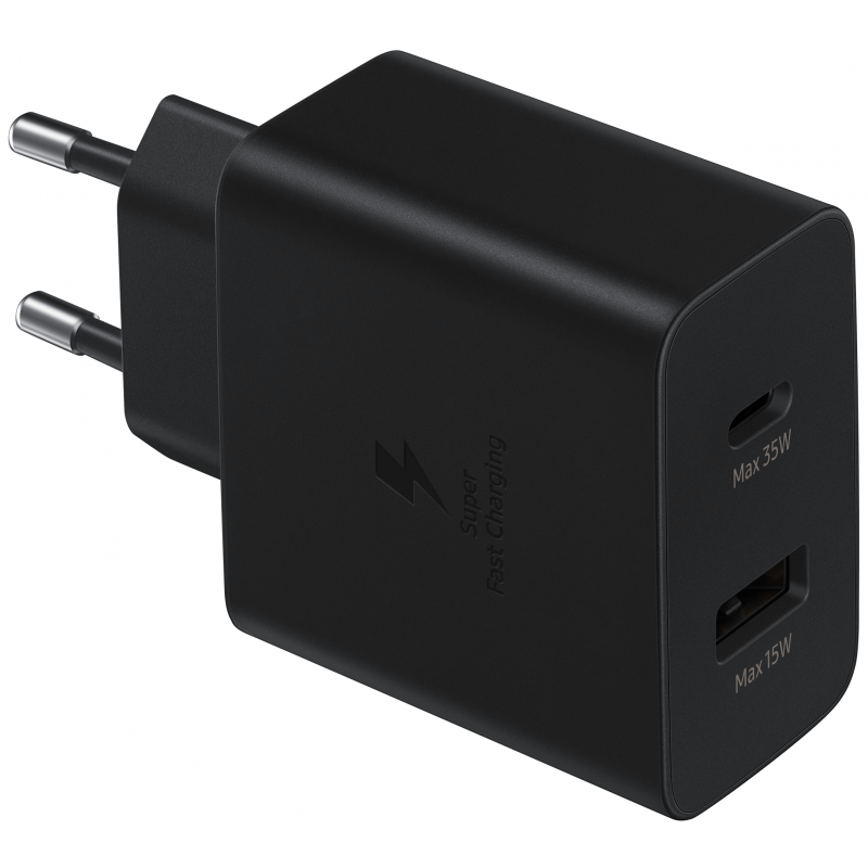 Incarcator Retea Samsung, 35W, 3A, 1 x USB-A - 1 x USB-C, Negru EP-TA220NBEGEU