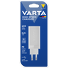 Incarcator Retea Varta GaN, 65W, 3.25A, 1 x USB-A - 2 x USB-C, Alb 57956101401