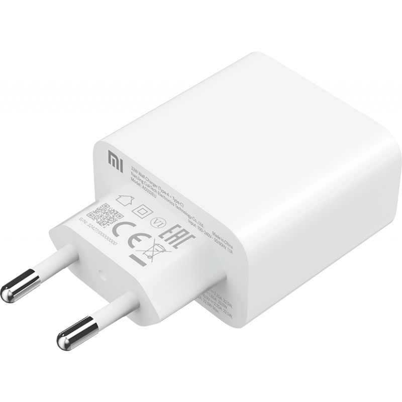 Incarcator Retea Xiaomi, 33W, 3A, 1 x USB-A - 1 x USB-C, Alb BHR4996GL