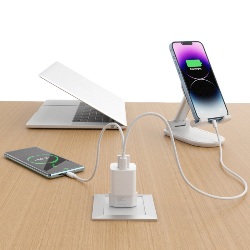 Incarcator Retea WZK CMWCW, 20W, 3A, 1 x USB-A - 1 x USB-C
