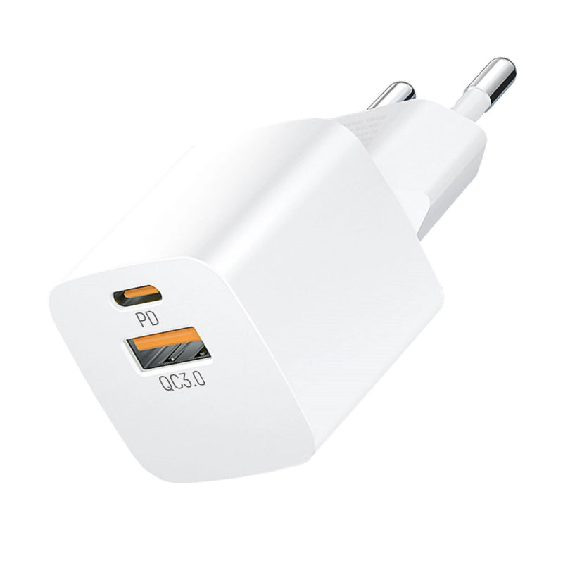 Incarcator Retea WZK CMWCW, 20W, 3A, 1 x USB-A - 1 x USB-C