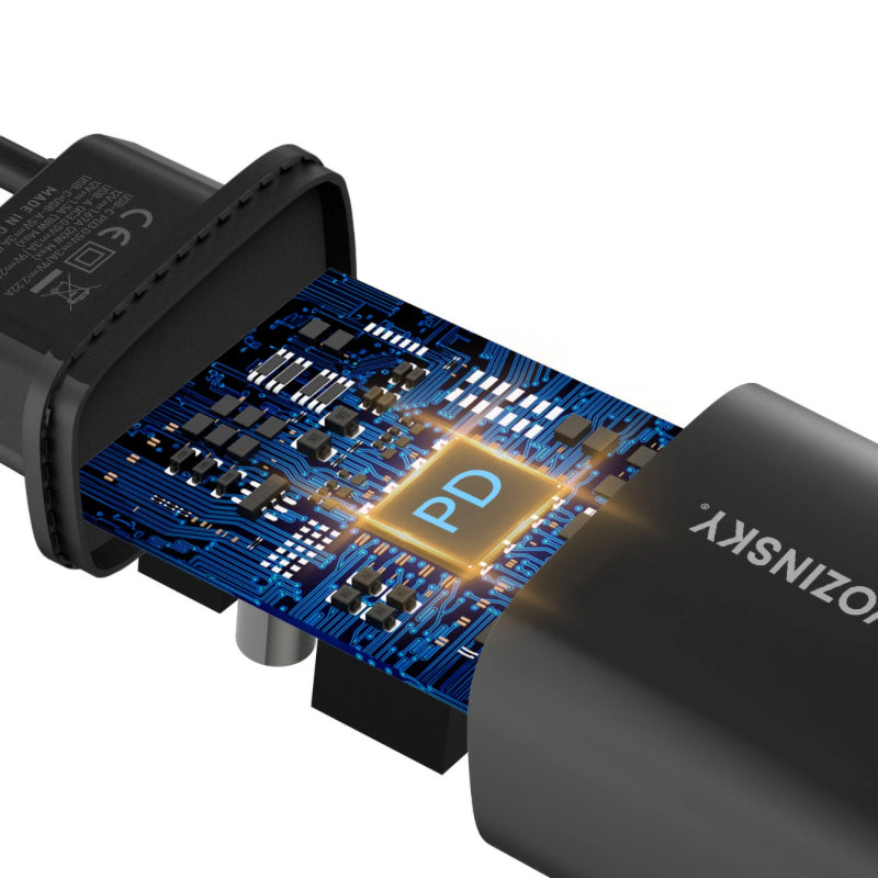 Incarcator Retea WZK WGWCB, 20W, 3A, 1 x USB-A - 1 x USB-C