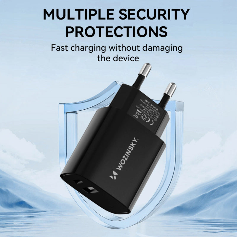 Incarcator Retea WZK WGWCB, 20W, 3A, 1 x USB-A - 1 x USB-C