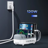 Incarcator Statie Orico DUK-10P-V1, 120W, 2.4A, 10 x USB-