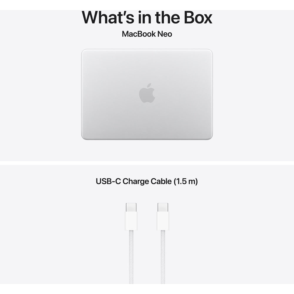 Laptop APPLE MacBook Neo 13 mhfc4ze/a, Apple A18 6-core CPU, 13" Retina Display, 8GB, SSD 512GB, 5-core GPU, macOS Tahoe