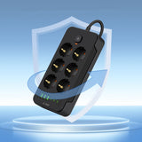 Prelungitor Tech-Protect PC6X6, 6 x Schuko - 3 x USB-A - 3 x USB-C