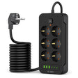 Prelungitor Tech-Protect PC6X6, 6 x Schuko - 3 x USB-A - 3 x USB-C