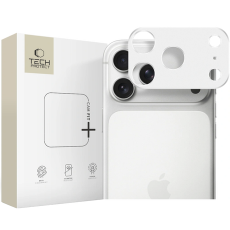 Rama protectie Camera Spate Tech-Protect Camalloy Fit+ pentru Apple iPhone 17 Pro, Aluminiu