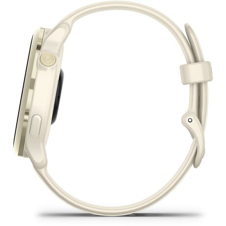 Smartwatch Garmin vivoactive 6, GPS, 42mm, curea silicon, Bone/Lunar Gold