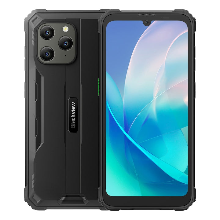 Telefon mobilview BV5300 plus, 128GB, 8GB RAM, 6580mAh, Dual SIM 4G, IP68, GPS, Negru