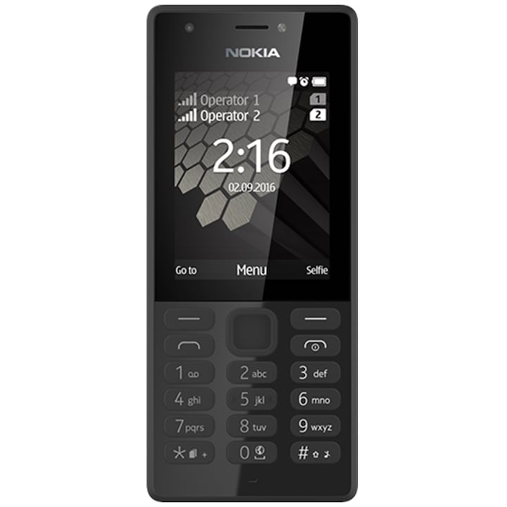 Telefon mobil Nokia 216, Dual SIM, Black