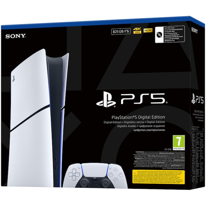 Consola PlayStation 5 Digital Edition (PS5) Slim, 825GB SSD, E-Chassis