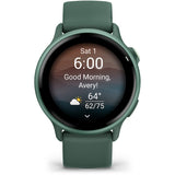 Smartwatch Garmin vivoactive 6, GPS, 42mm, curea silicon, Jasper Green/J. Green Metallic