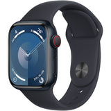 Apple Watch Series 9, GPS, Cellular, Carcasa Midnight Aluminium 41mm, Midnight Sport Band - M/L - second hand