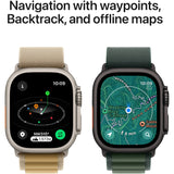 Apple Watch Ultra 2, GPS, Cellular, Carcasa Natural Titanium 49mm, Tan Alpine Loop - Small