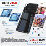 Telefon mobil Cubot MAX 5, 5G, 6.95" FHD+ 144Hz, 24GB RAM (12GB + 12GB extensibil), 256GB ROM, Android 14, MediaTek Dimensity 8200, 100MP + 32MP, NFC, OTG, 5100mAh, Dual SIM