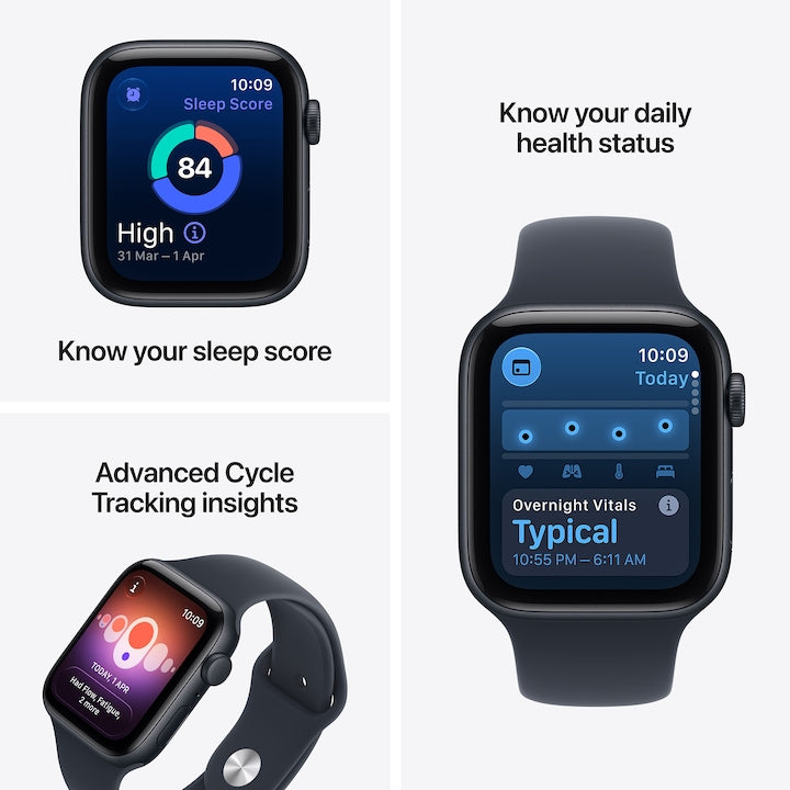 Apple Watch SE 3 – 44 mm, Midnight Aluminium Case / Midnight Sport Band