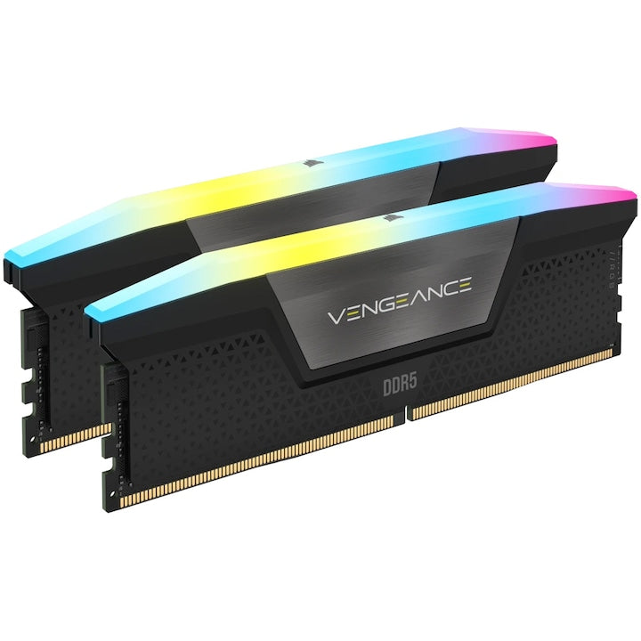 Memorie Corsair VENGEANCE® RGB 32GB (2x16GB), DDR5, 6800MHz, CL40, Dual Channel Kit