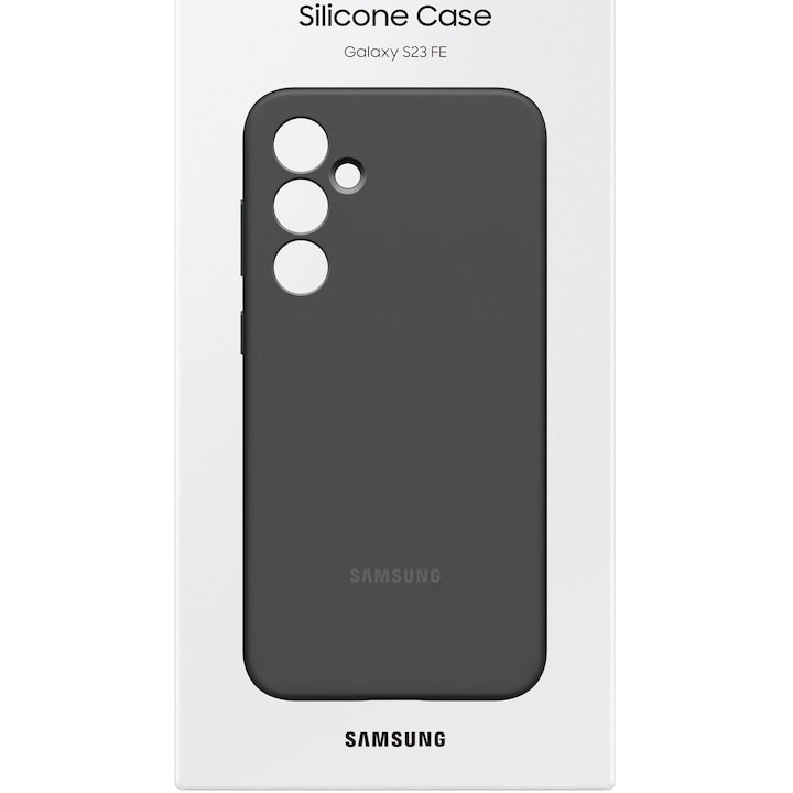 Husa de protectie Samsung Silicone Case pentru Galaxy S23 FE, Graphite