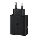 Incarcator retea Samsung super fast charger adapter Duo 50W, 2 x USB Type-C, cablu Type-C - Type-C (5A) inclus, Negru