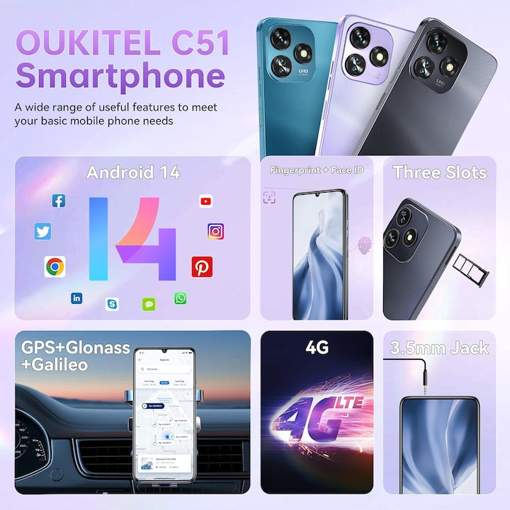 Telefon mobil Oukitel C51, Dual
