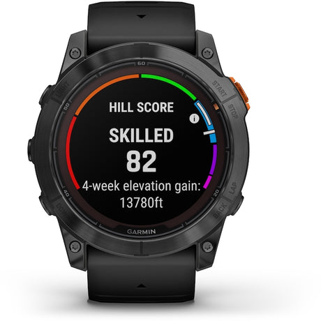 Smartwatch Garmin Fenix 7X Pro Solar, Glass, curea Neagra, Slate Grey