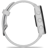 Ceas multisport / smartwatch Garmin Forerunner 165, curea Silicon, Mist Grey/Whitestone