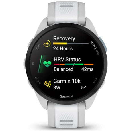 Garmin Forerunner 165, curea Silicon, Mist Grey/Whitestone - Smartwatch multisport - Default Title - NotebookGsm