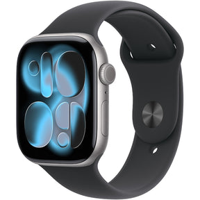 Apple Watch Series 11 GPS, 42mm - Space Grey Aluminium / Black Sport Band - S/M - NotebookGsm