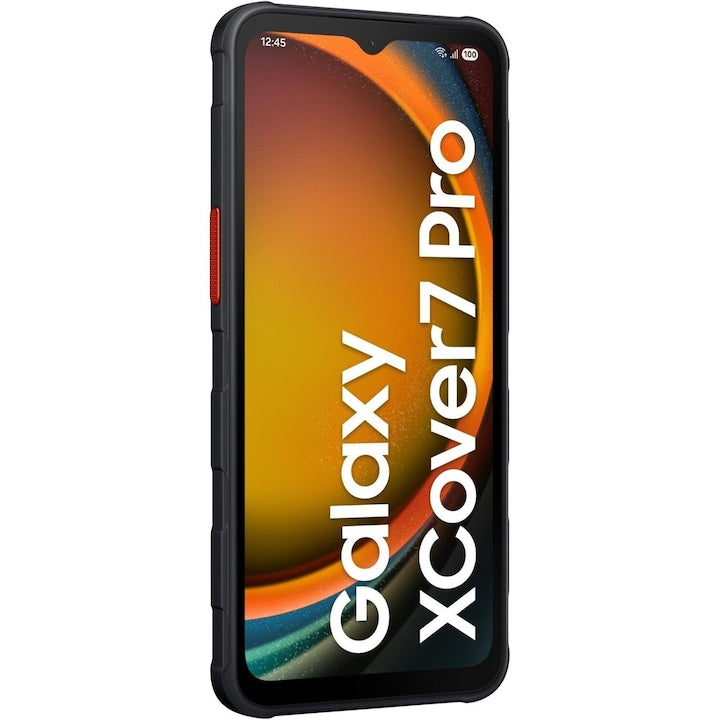 Telefon Mobil Samsung Galaxy Xcover7 Pro, Enterprise Edition, Procesor Qualcomm SM7635 Snapdragon 7s Gen 3 Octa-core, IPS LCD 6.6", 6GB RAM, 128GB Flash, Camera Duala 50 + 8 MP, Wi-Fi, 5G, Dual Sim, Android, Black