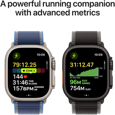 Apple Watch Ultra 3, GPS, Cellular, Carcasa Natural Titanium 49mm, Light Blue Alpine Loop - Medium