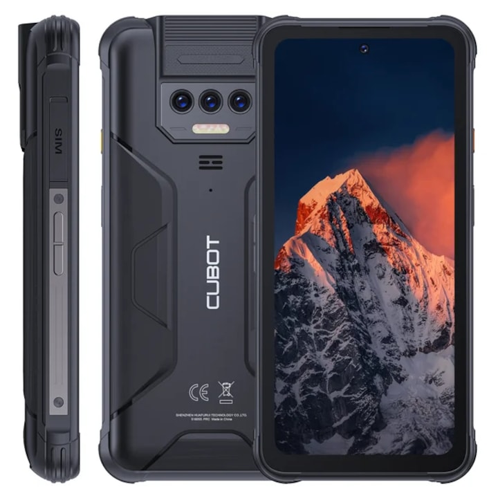 Telefon mobil Cubot KingKong 8, 4G, 6.5" In-cell, 12GB RAM (6GB+ 6GB extensibili), 256GB ROM, Android 13, MT8788V/WA, NFC, OTG, 10600mAh, Dual SIM
