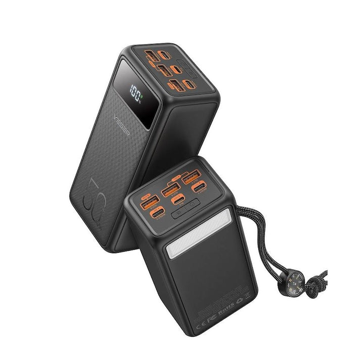 Baterie Externa Veger, 50000mAh, PD QC3.0 5A 22,5W Tank Lite, Negru